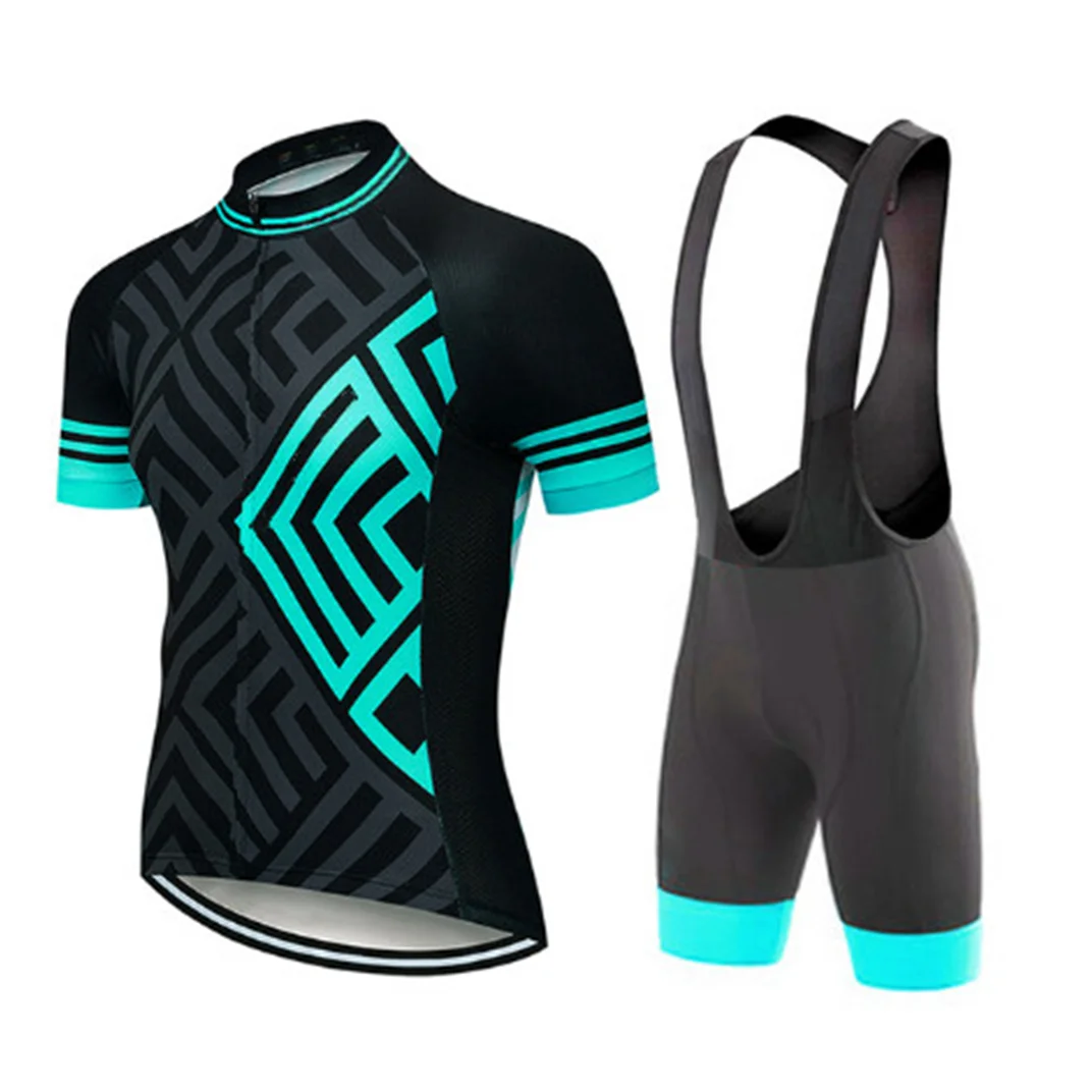 

Breathable Cycling Jersey and Bib Short Set Suit High Quality Racing Custom Sublimated Clothing Uniforms Bike Clothing Design