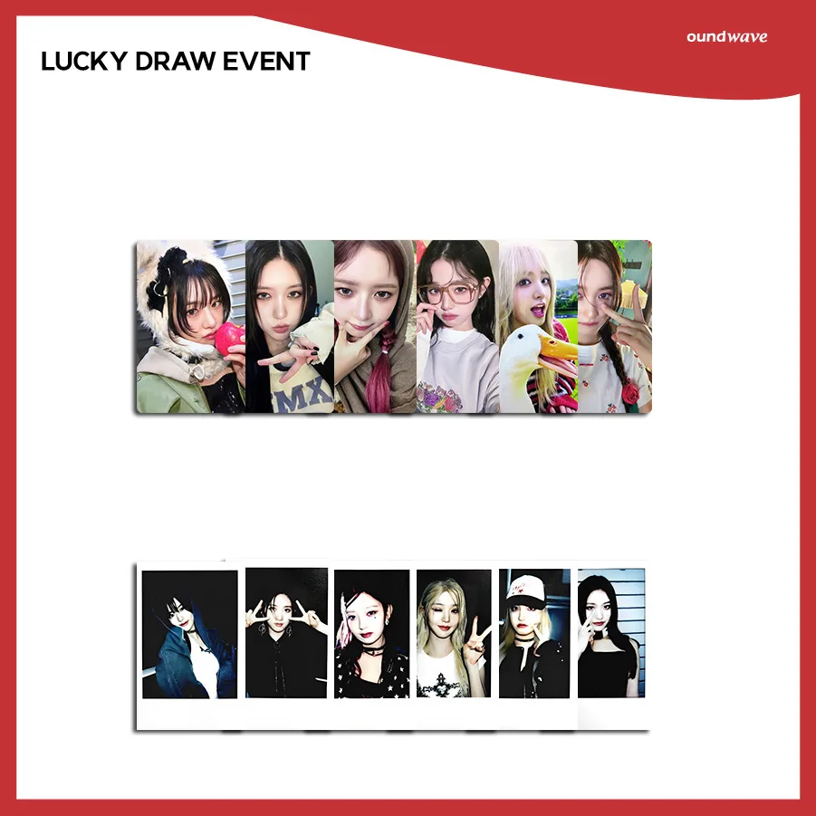 IVE-1St EP I've Mine Sw Специальные круглые очки Lucky Card