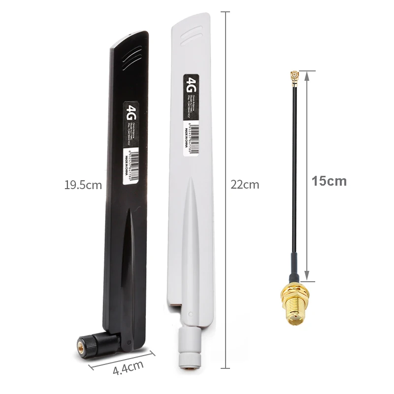 2pcs 4G Antenna with IPEX to SMA Female Pigtail High Gain 38dBi 700-2700MHz For 3G LTE Wireless Network Card Wifi Router Module