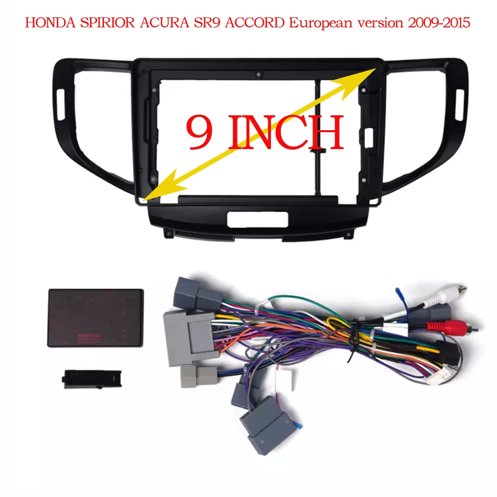 

Car Frame Fascia Adapter Canbus Box Decoder For Honda Accord Spirior Acura SR9 Android Audio Dash Fitting Panel Kit