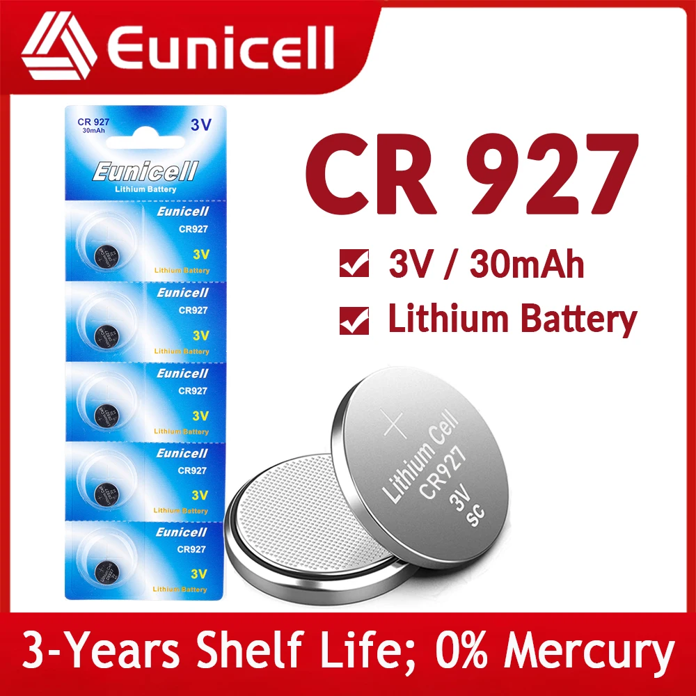 Батарейки Eunicell CR927 30 мАч 927 DL927 BR927 ECR927 5011LC 3 в |
