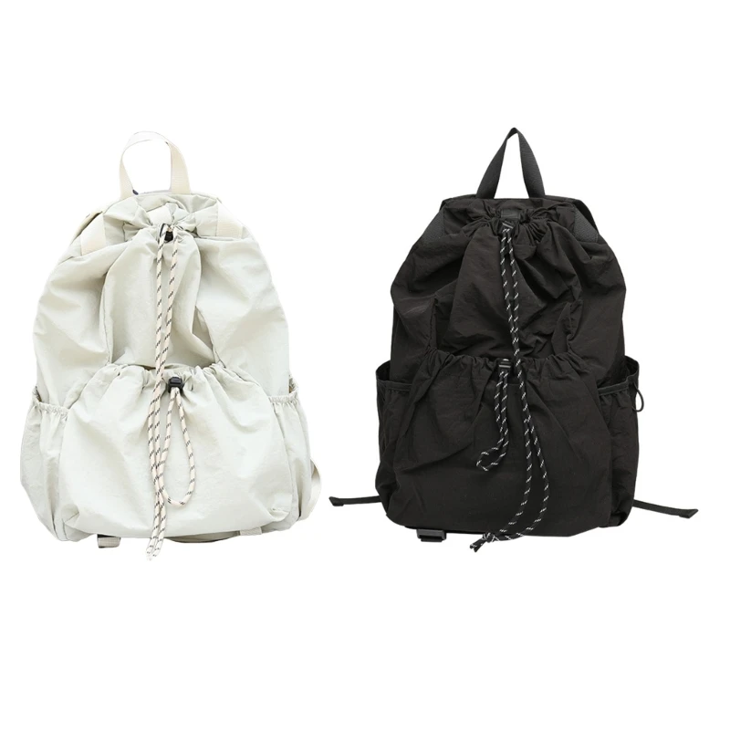 

Travel Daybags for Women Travel School Ruched Drawstring Backpack Daypack School Bag BookbagShoulder Bag Large Capacity