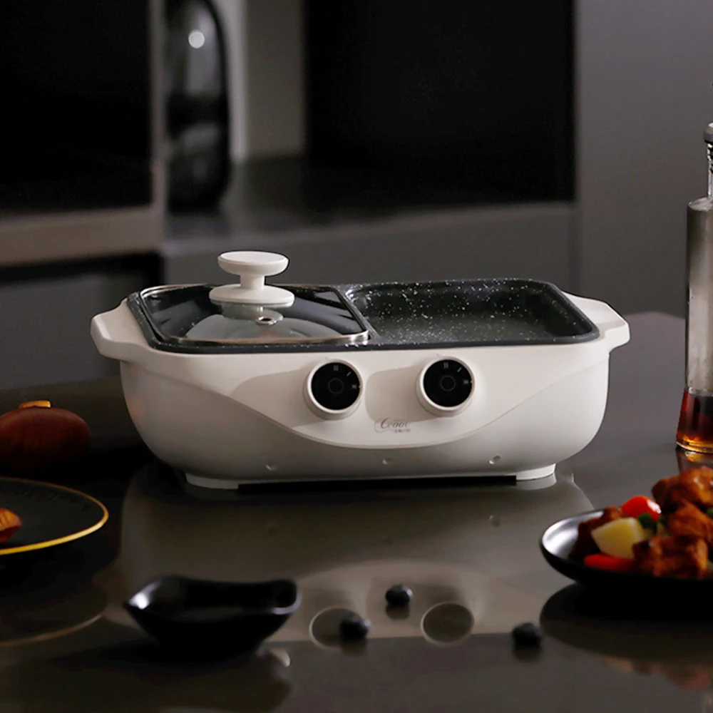 Household multi-functional all-in-one pot, household appliances, hot pot, baking all-in-one pot, frying pan, electric hot pot