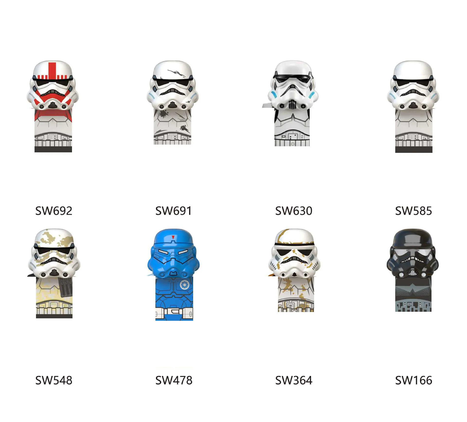 

SW585 Clone Soldier Mini Robot Figure Building BricksBB8 Small Particle Building Blocks Toys Boy Anime Figure Minifigures