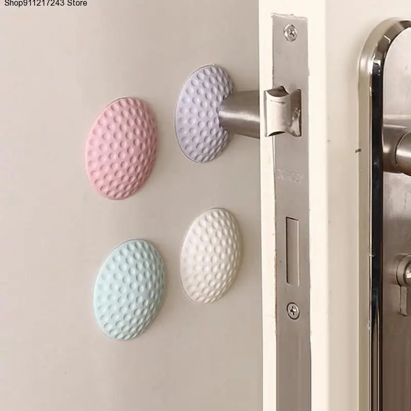 

1Pcs Wall Collision Pad Safety Anti-collision Rubber Shock Bumper Muffler round ccolorful Wall Protector Silicone Door Stopper