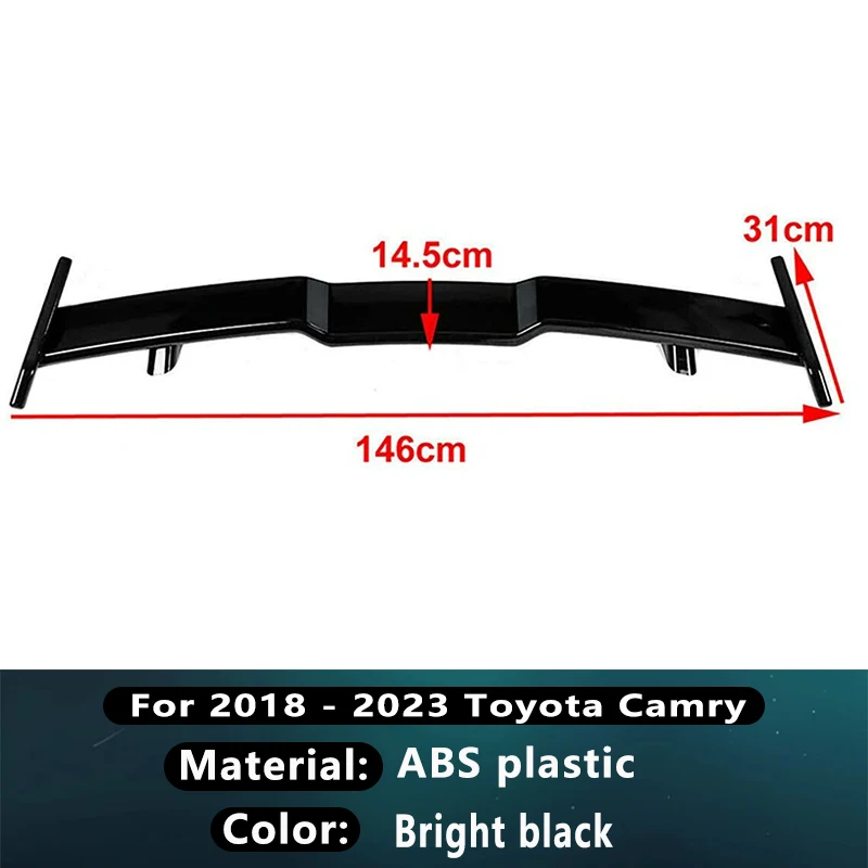 

Для 2018-2023 Toyota camry Gloss Black JDM TRD Style Задняя крышка багажника Спойлер на крыло багажника Комплект кузова автомобильные аксессуары