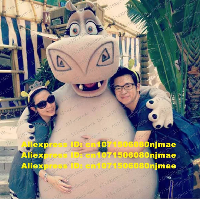 Костюм-талисман Бегемот Глория хиппотамус костюм персонаж из мультфильма для