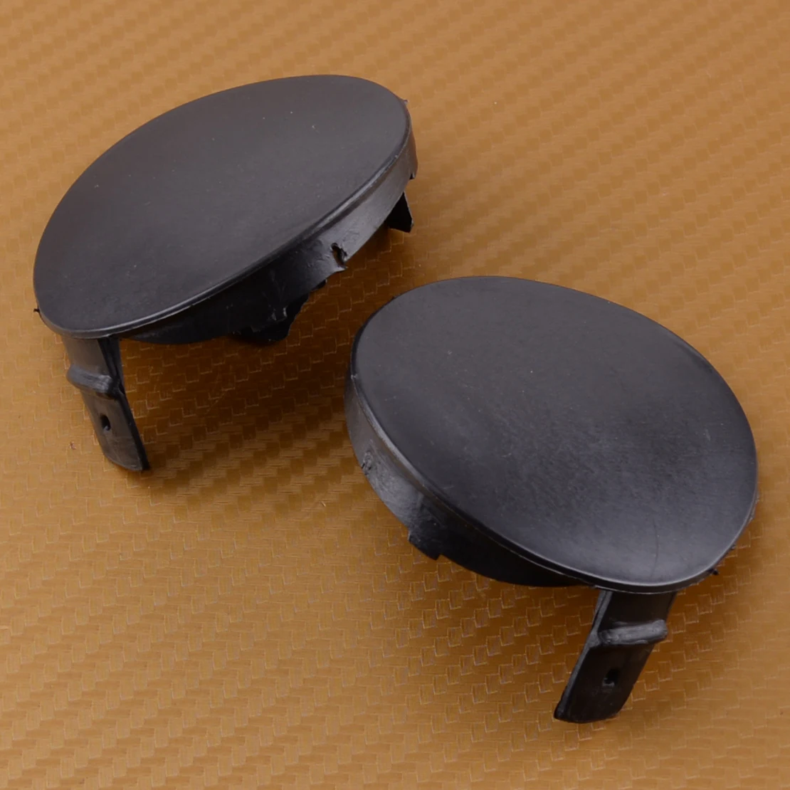 

1 пара левого и правого переднего бампера, крышка фаркопа 52128-02910, черный пластик, подходит для Toyota Corolla 2007 2008 2009