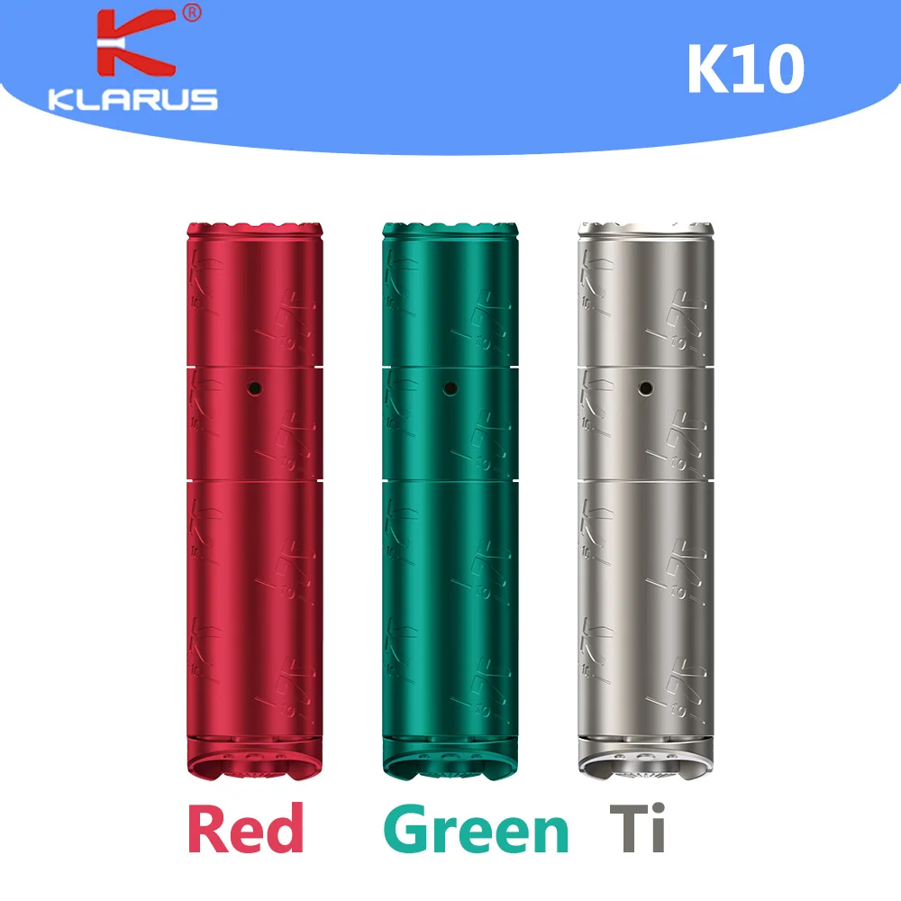 Klarus K10 ANNIVERSARY Limited XP-L HD V6 LED 1200LM Mini Torch Flashlight With 16340 Battery For Everyday Carry