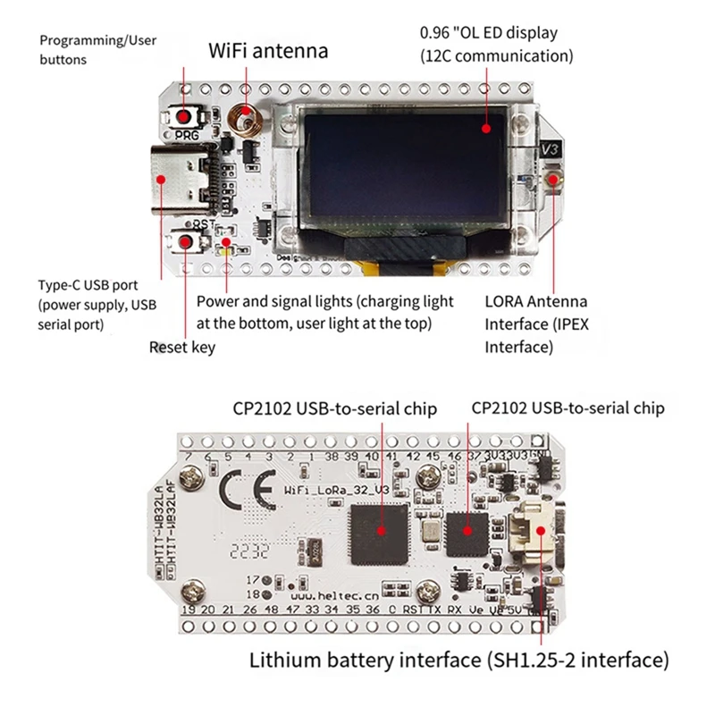Для Lora32v3 макетная плата для Arduino SX1262 ESP32-S3 узло WIFI местластичные макетные платы