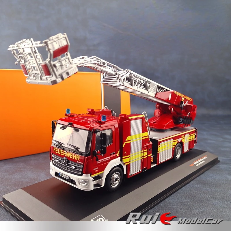 

1:43 IXO BENZ Atego DLK 23/12 Metz модель пожарной машины из сплава