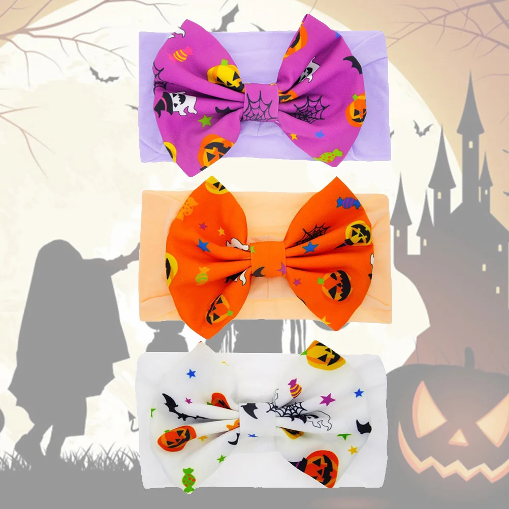 Повязка для волос с бантом на Хэллоуин детская повязка голову ленты Хэллоуина