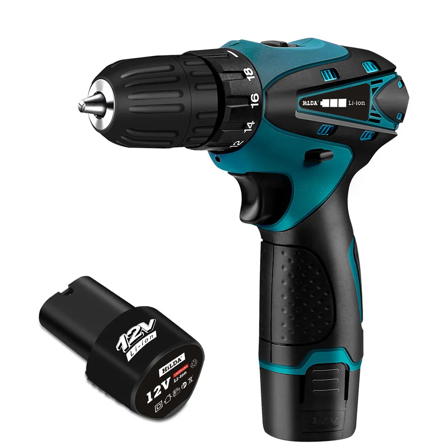 

Lithium drill charging hand drill 12v electric screwdriver Mini drill home combination tools electric screwdriver pistol