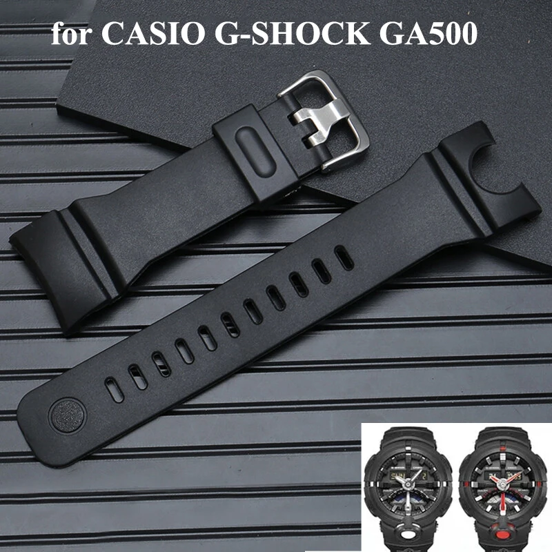 

Резиновый ремешок для часов CASIO G-SHOCK GA500, сменный мужской t-ремешок, резиновый водонепроницаемый мужской спортивный браслет для часов