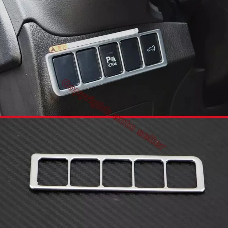 

ABS Pearl Chrome Head Light Switch Control Trim Cover For Mitsubishi Outlander 2016 2017 Car Accessories Stickers W4