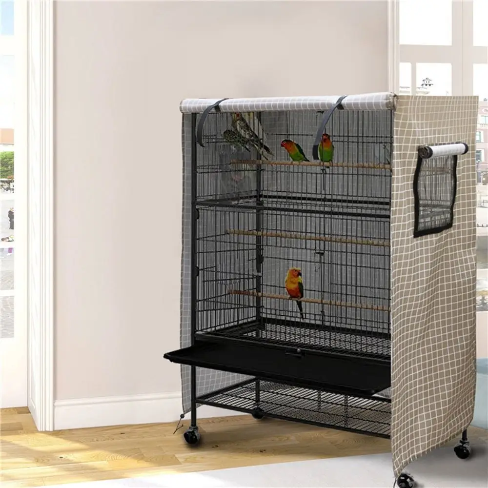 

Universal Oxford Cloth Birdcage Cover Rainproof Ventilation Opening Pet Cage Cover With Fastener Tape for Outdoor