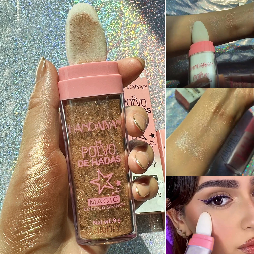 

Пудра для макияжа, блестящая, сияющая, для лица и тела