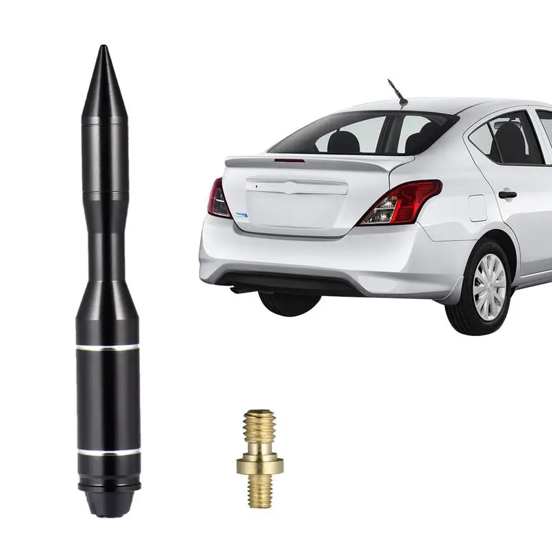 

Universal Car Bullet Antenna Car Antenna Mast Replacement Optimize FM/AM Reception Waterproof Anti Theft Easy To Install