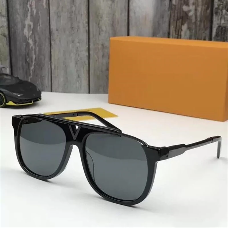 

2022 Luxury Popular Retro Vintage Men Designer Sunglasses Shiny Gold Summer Style Laser Logo Gold Plated Come With Case
