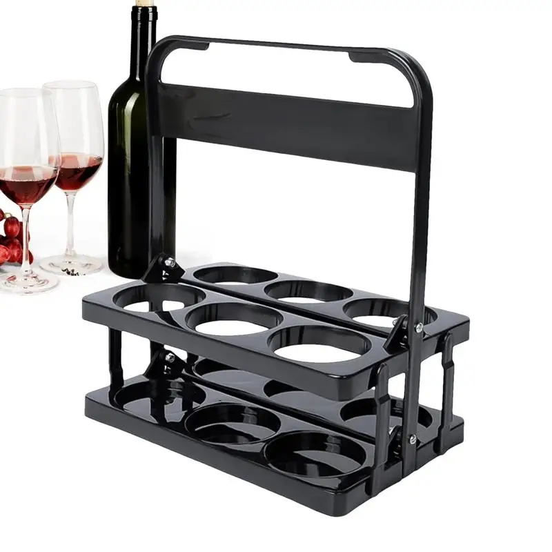 Горячая Распродажа 6 отверстий пластиковая стандартная Складная переноска для