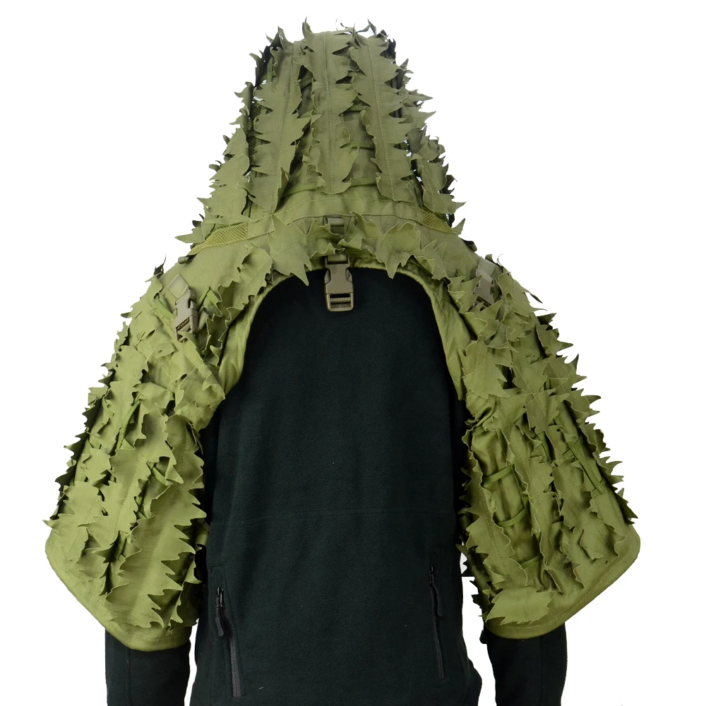 Дышащий страйкбольный маскировочный костюм Base Sniper Tog Ghillie Suit Foundation, совместим с гидратацией, армейский зеленый (art.: 7a563e4a1) - 7a563e4a1