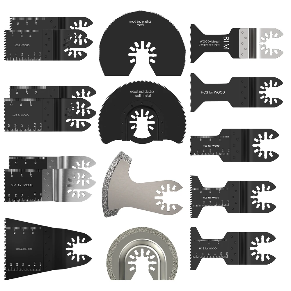 

16Pcs Oscillating Multi Tool Saw Blade for Fein Bosch Multimaster Makita Bosch Cutting Wood Tools for Renovator Power Blades