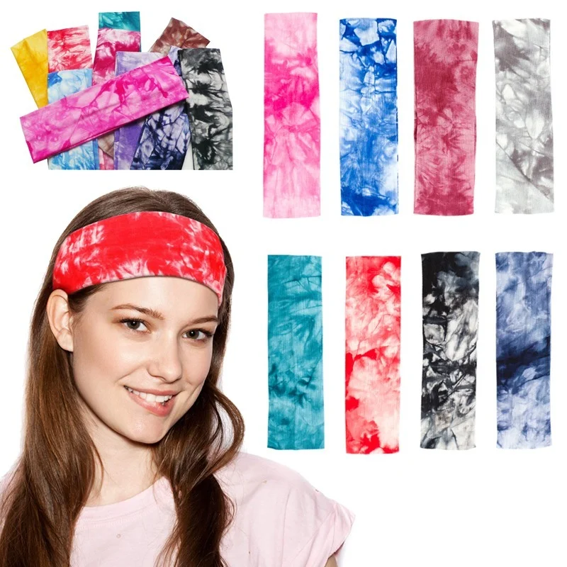 

Спортивные повязки для волос для йоги для мужчин и женщин, цветные спортивные поглощающие пот эластичные летние хлопковые мягкие тюрбаны, повязки на голову