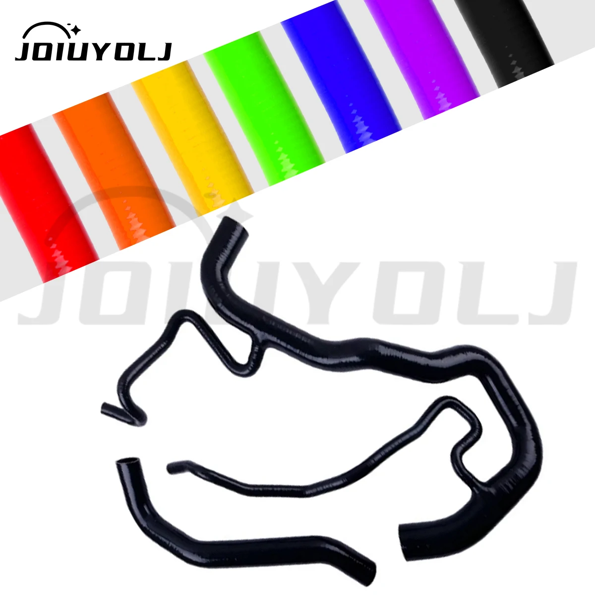 Фото 2 шт. черные для 2011-2016 Chevy GMC GM 2500 3500 HD 6,6L Duramax Diesel силиконовый верхний и нижний комплект шлангов охлаждающей жидкости радиатора №3