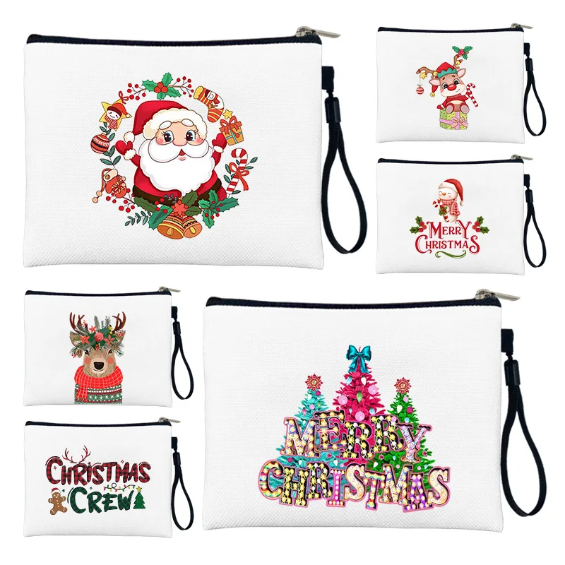 

Christmas Elk/Snowman/Santa Claus Candy Bags Women's Cosmetic/Makeup Bag Travel Kits School Supplies Teacher Gifts Pencil Pouchs