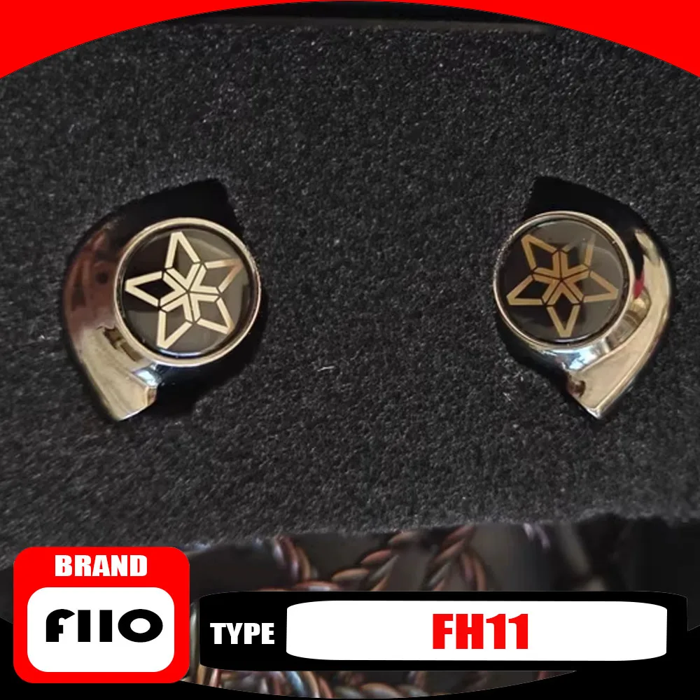 Фото FiiO FH11 1DD + 1BA Гибридные наушники-вкладыши IEM Hi-Res Audio со съемным кабелем 0,78 мм Hi-Fi стерео проводные наушники Уникальные №1