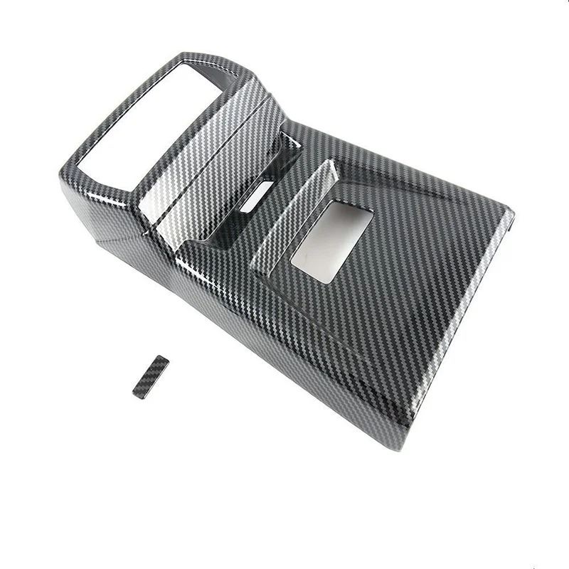 

1Set Carbon Fiber Pattern ABS Rear Air Conditioner Outlet Decoration Exhaust Outlets Cover Interior Mouldings For Audi A3L 2021