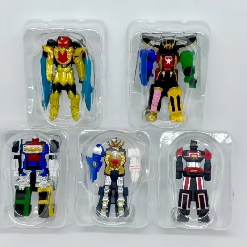 Фото Коллекционная миниатюрная модель робота Bandai Super Sentai DX Gokaioh Tegasword в коробке, гашапон для фанатов аниме №3