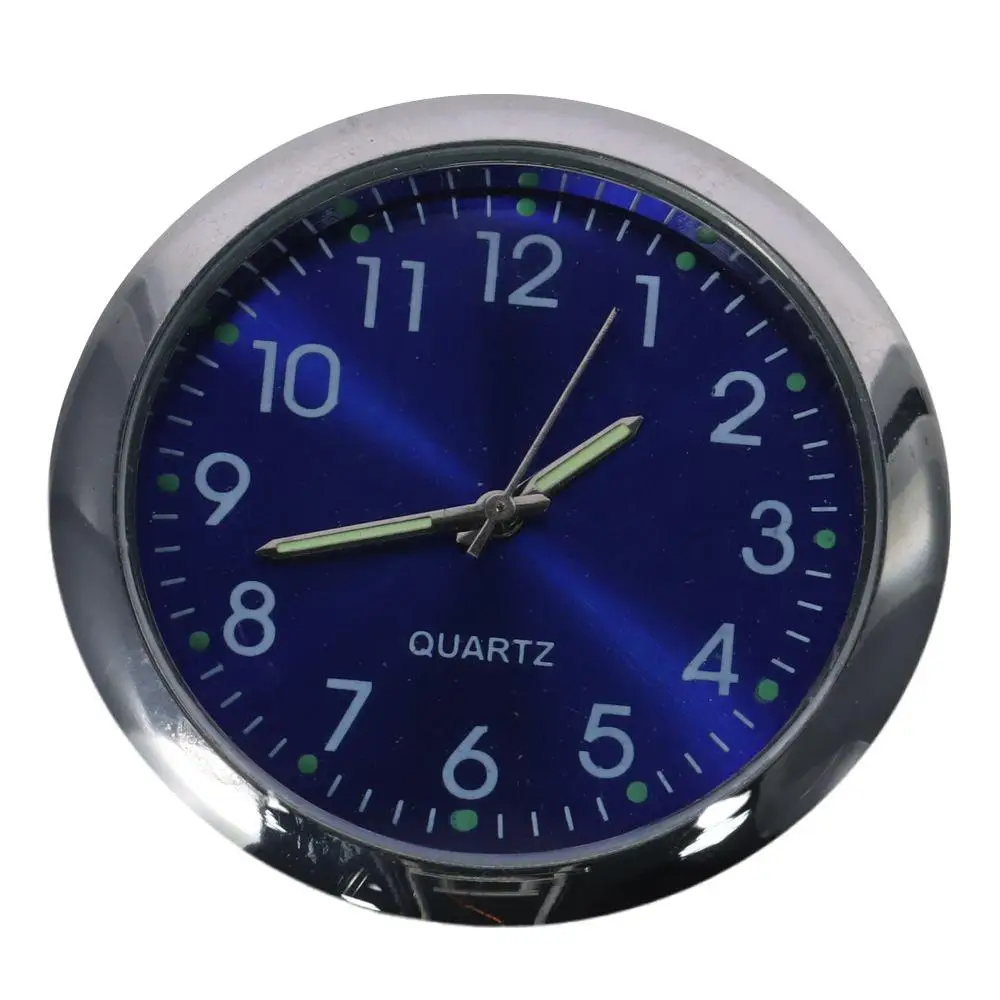 Мини-круглые часы белые черные синие для деталей приборной панели автомобиля