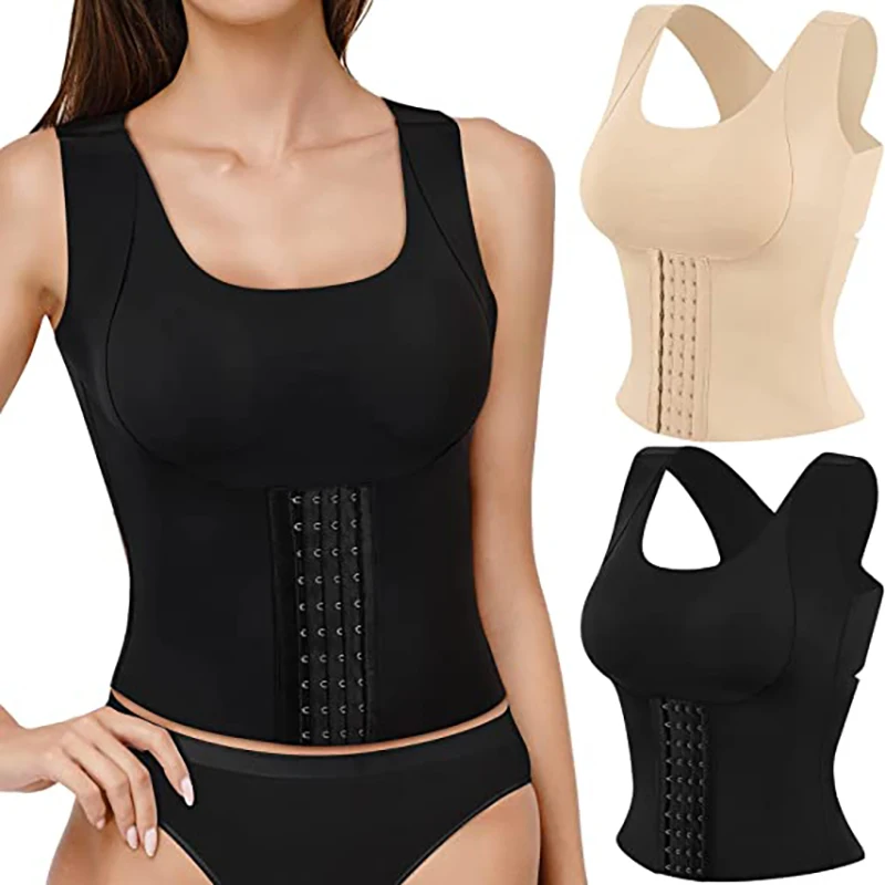 

3-in-1 Waist Buttoned Bra Shapewear Seamless Shapewear for Women Women's Shapewear Snatch Bra - 3-in-1 Waist Trainer Bra Daily