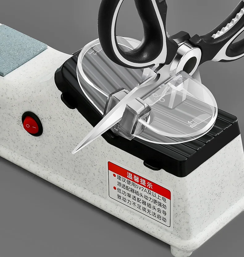 Профессиональная электрическая точилка для ножей с USB, регулируемая для кухонных ножей, инструмент для заточки ножей, ножницы