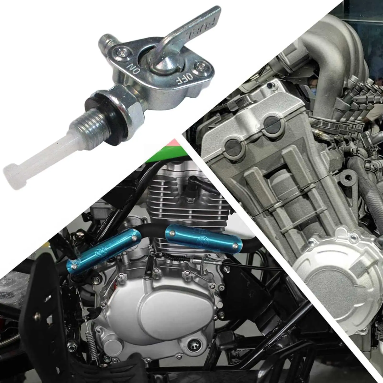 

1pcs Motorcycle Fuel Valve Scooter Gas Fuel Tank Switch Valve Reserve Accessories Pump Valve Cock On Switch Tap Motorbike O G2J0