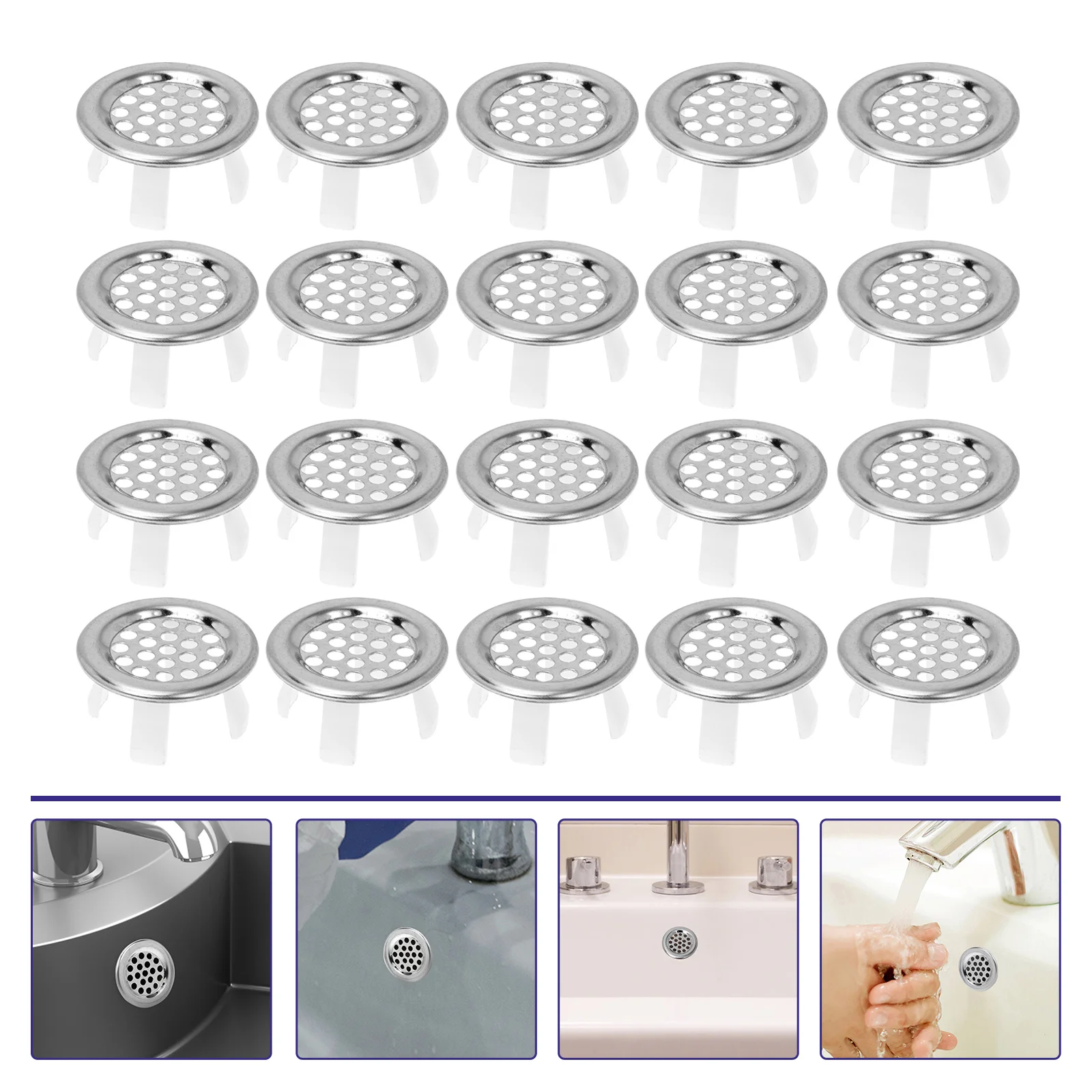 

Overflow Sink Cover Basin Hole Ring Bathroom Cap Kitchen Wash Rings Ceramic Steel Bath Bathtub Stainless Replacement Plug Trim
