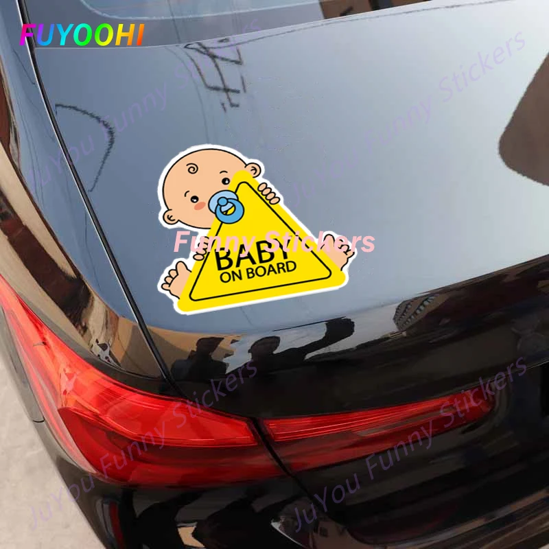 Забавные наклейки FUYOOHI внешние аксессуары Детская Наклейка на борту ПВХ
