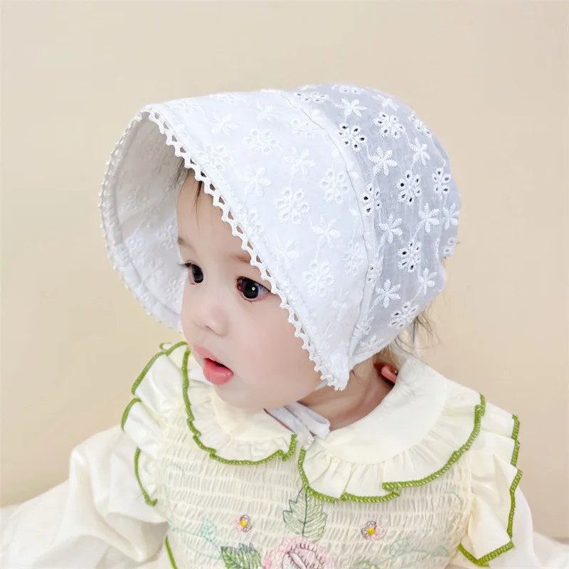 

Newborn Lace Hat Baby Head Accessories Summer Fashion Girls Sunscreen Sweet Cute Breathable Baby Accessories UV Protection Hat