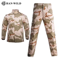 han wild military uniform tactical clothing combat shirt camouflage army military soldier special forces coatpants set xs 2xl