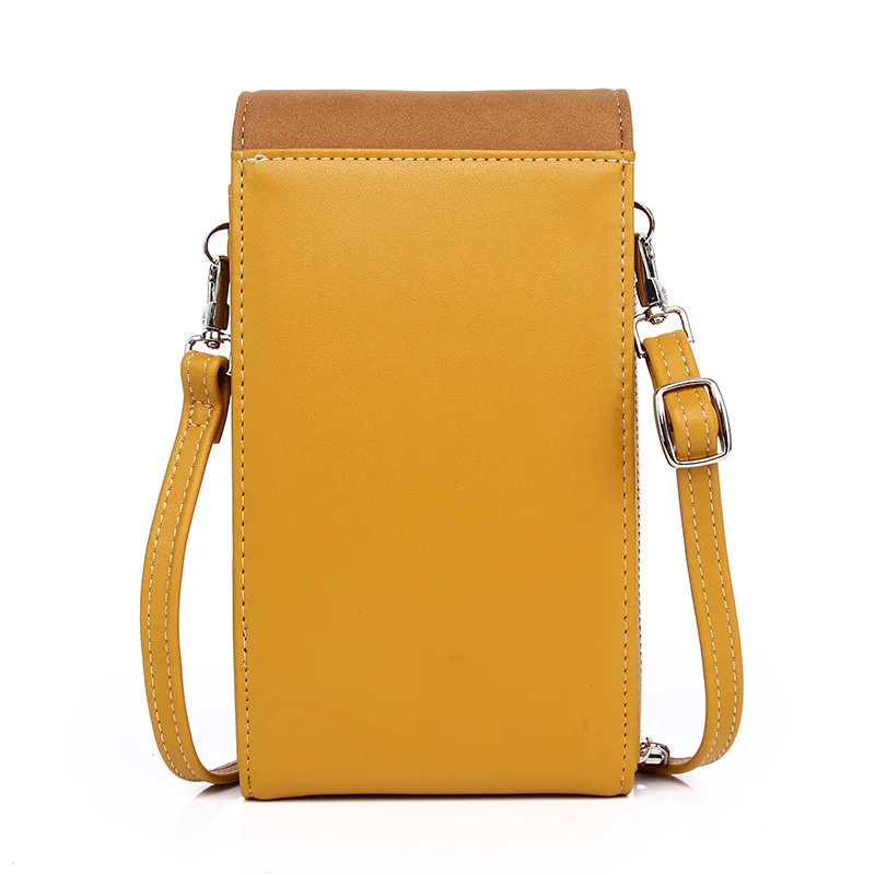 Bag Female New Mini Fashion Buckle Mobile Phone Bag Oblique Cross Vertical Wallet Pu Leather Shoulder Bag Purse Women
