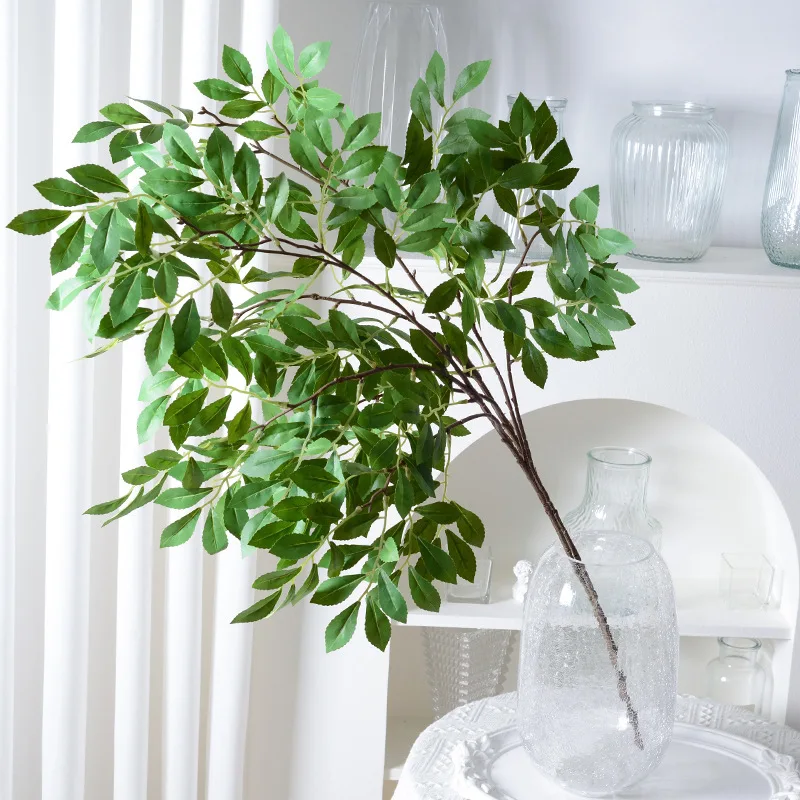 

Simulated Green Plants Golden Silk Elm Leaves Wedding Home Decorations Living Room Decorations Gifts And Interior Decoration