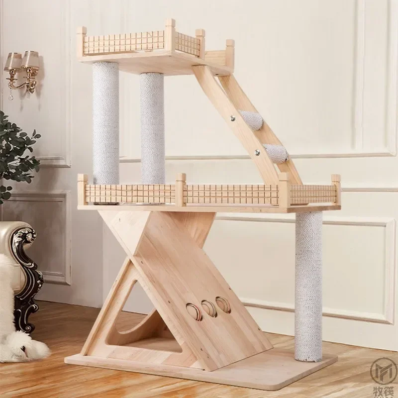 Многофункциональная рама для лазанья кошек многослойный домик на дереве