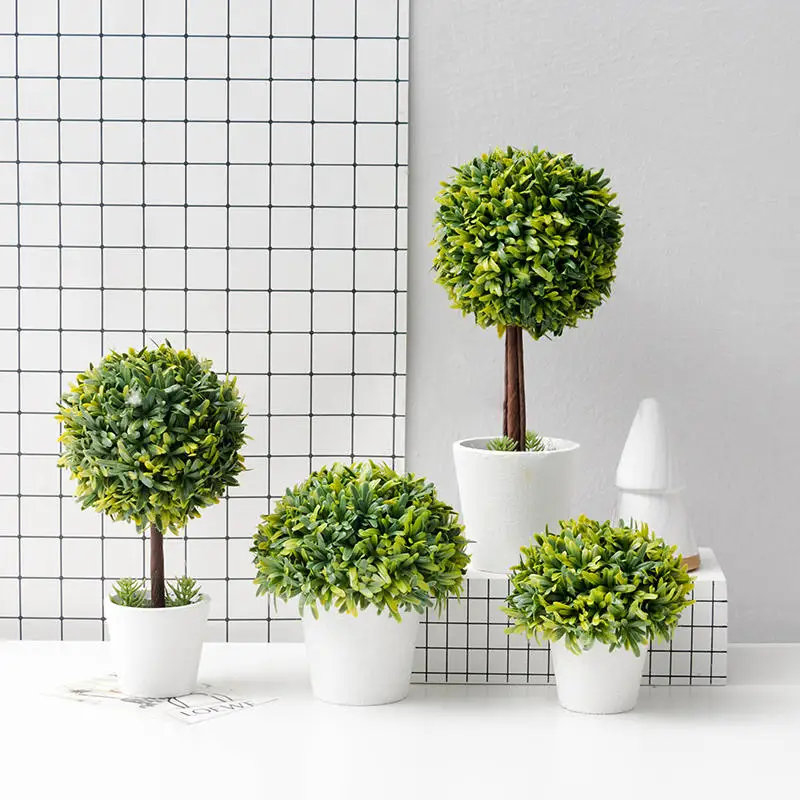

Modern Minimalist Simulation Plant Decoration Personality Green Plant Small Potted Indoor Living Room Office Desktop Decoration