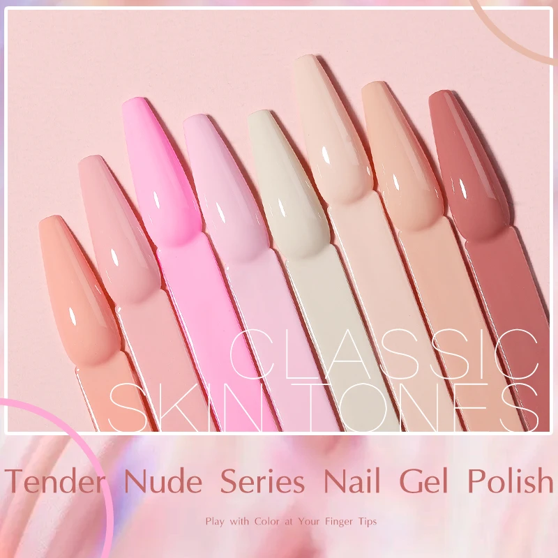 UR SUGAR 7ml Milky White Jelly Pink Gel Nail Polish Transparent Nude Semi Permanent Soak Off UV LED Manicure Glass Bottle - купить по