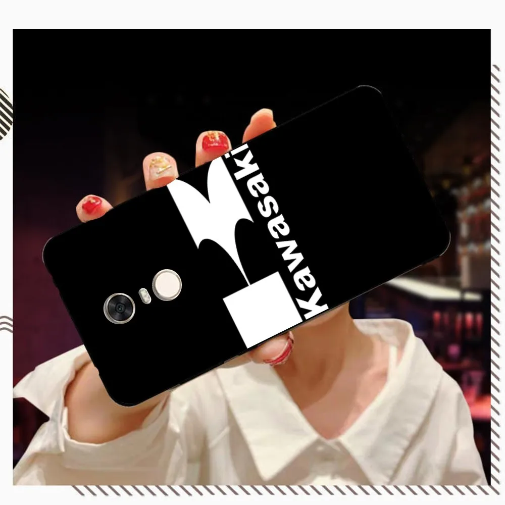 Чехол для телефона с логотипом KawasakiES мотоцикла Redmi 5 6 7 8 9 10 plus pro A GO K20 K30 K40 F3 Fundas