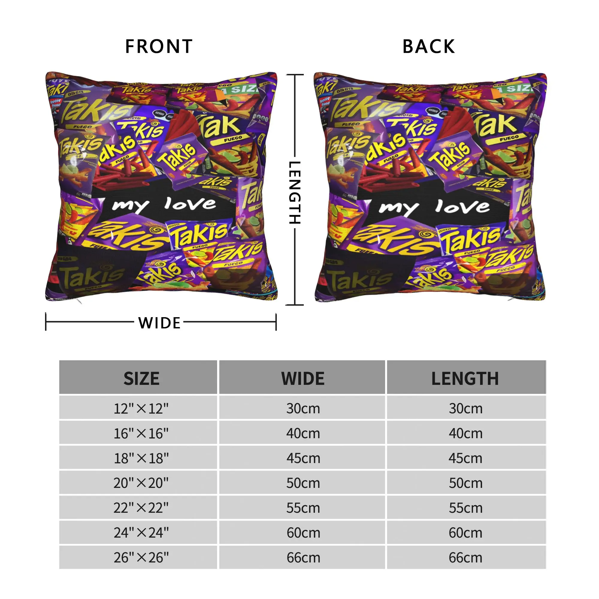 Фото Наволочка Takis Chips Чили, милая забавная наволочка для дивана, кровати, наволочки для гостиной №3