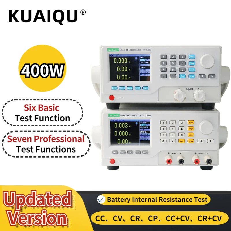 

Программируемый электронный тестер нагрузки, 400 Вт, постоянный ток, 150 в/40 А, 500 в/15 А, 30 А, тестер нагрузки батареи ET5300A, ET5300, ET5301, ET5304, ET5303