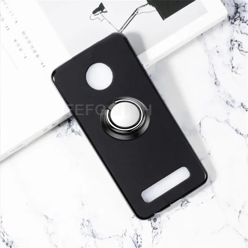 Для Motorola Moto Z4 Play XT1980 XT1980-3 держатель-Кольцо из мягкого ТПУ силикона защитный чехол с защитой от падения