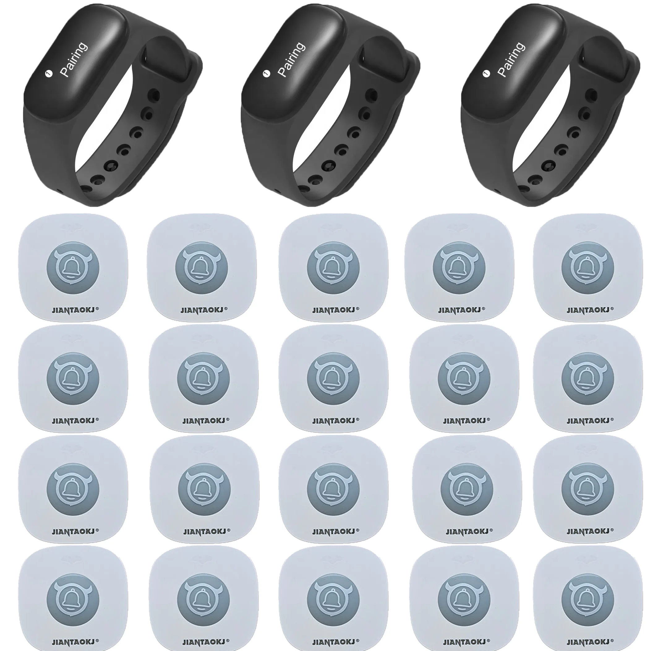 

Restaurant Pager 2/3 Watch+10/15/20 Call Button Wireless Waiter Calling System Watch Receiver For Cafe Bar Hospital Hotle